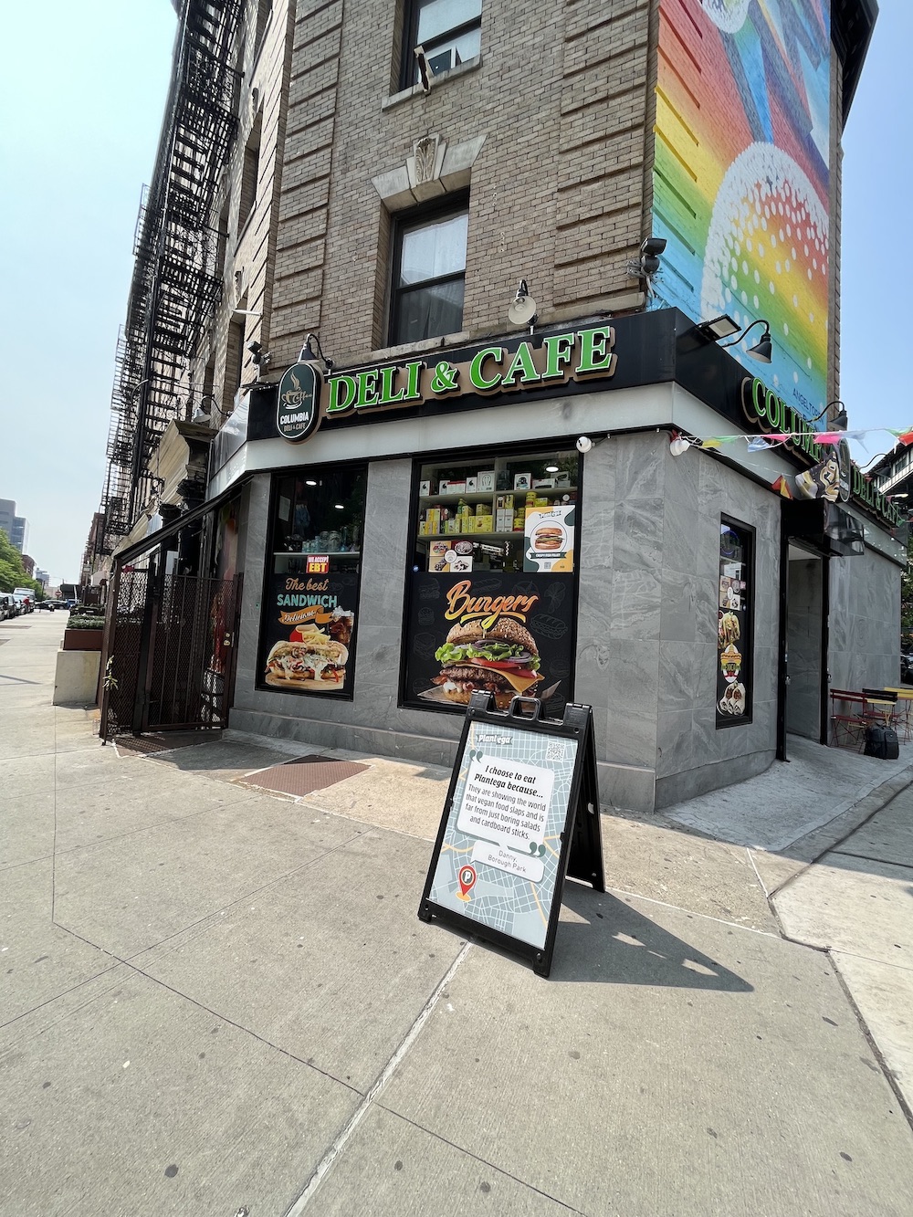 Plantega signage outside new york city bodega